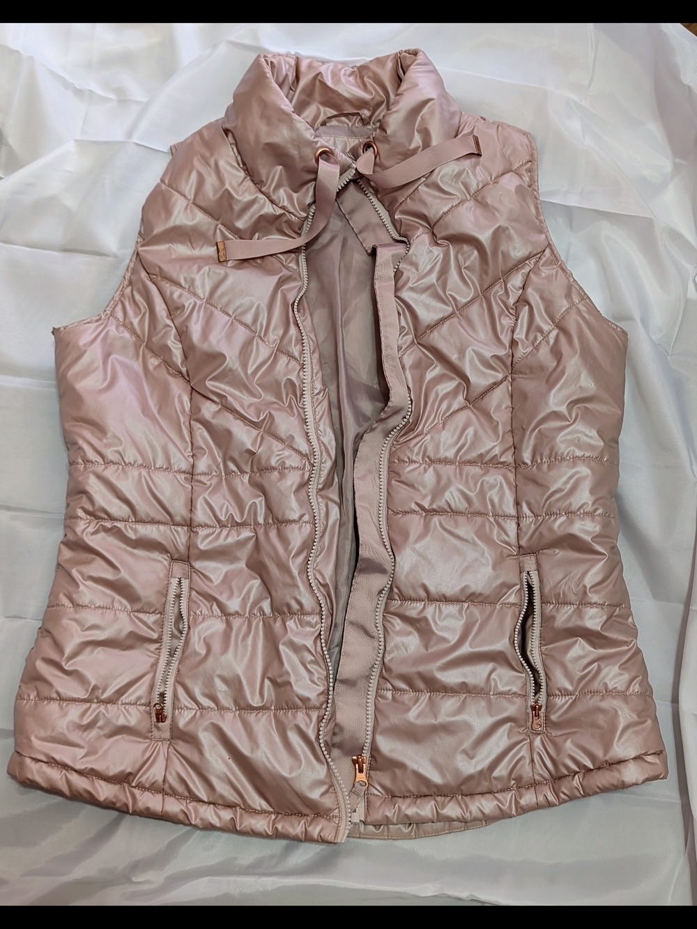 Women's Lightweight Quilted Vest - Rose Pink